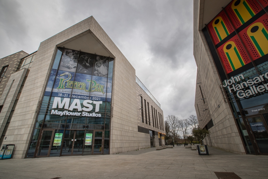 Street view of the front entrance of MAST Mayflower Studios
